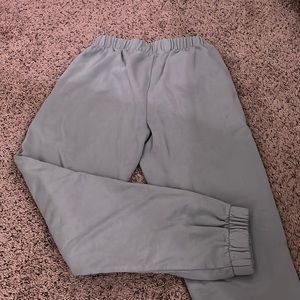 Sage green sweats size 4